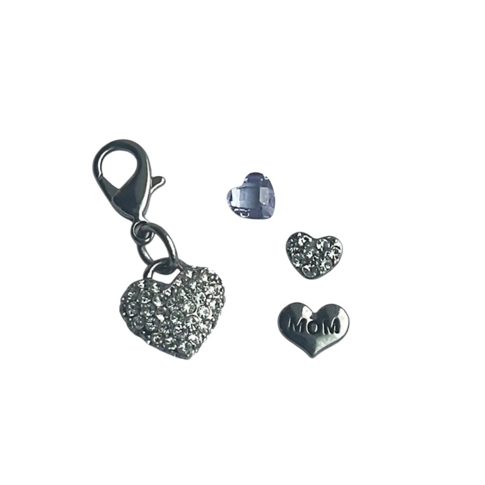 Origami Owl heart charms bundle. Mom
